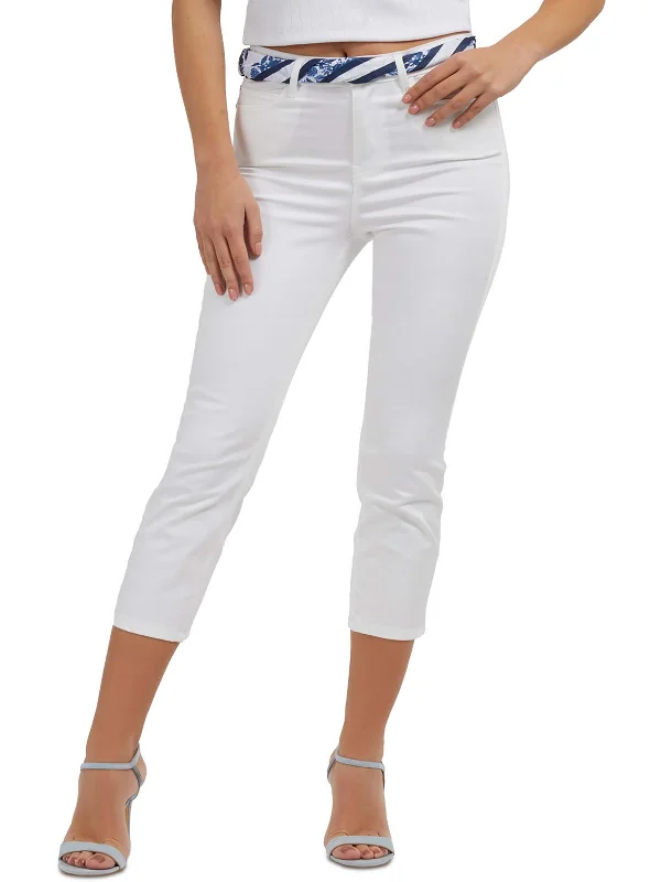 Plus    Womens High Rise Knit Skinny Jeans