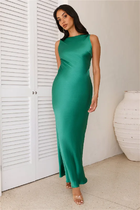 RUNAWAY Samsara Dress Emerald