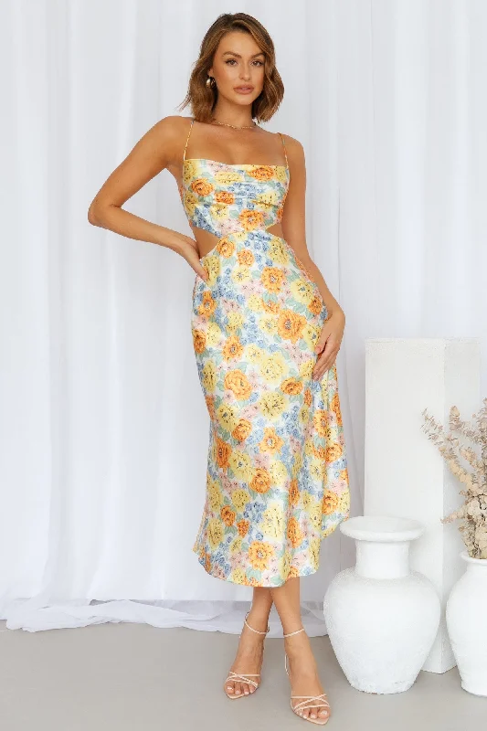 Sunlight Snaps Midi Dress