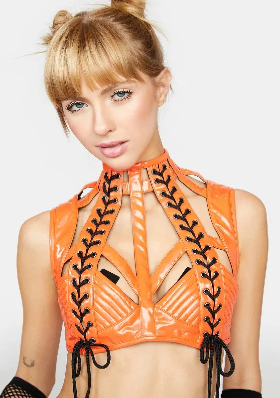 Sunset Rude Awakening Harness Bra Top