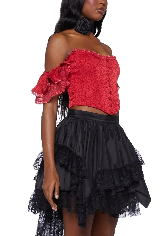 Sweet Talker Corset Top - Red