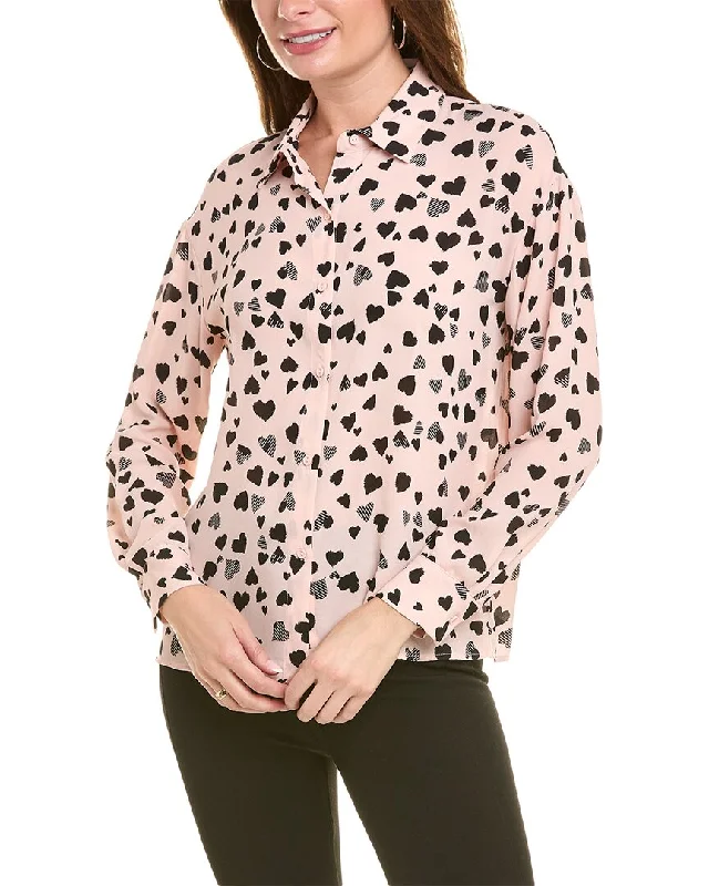 T Tahari Button-Down Blouse