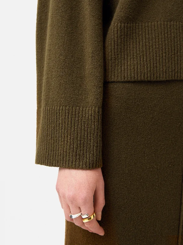 Wide Sleeve Jumper | Khaki