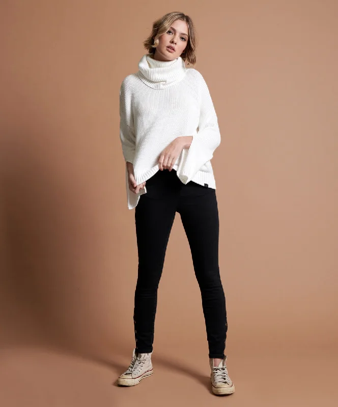 WINONA BACKLESS SWEATER WHITE