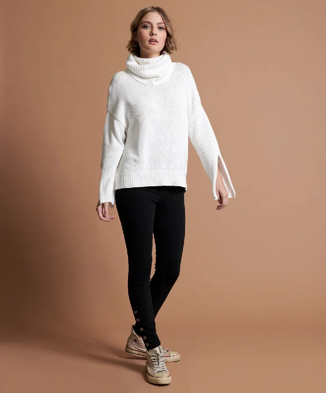 WINONA BACKLESS SWEATER WHITE