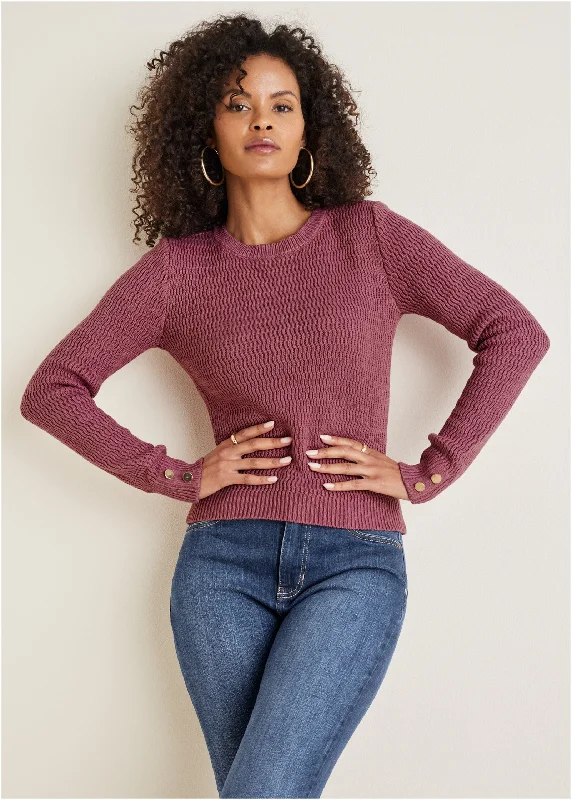 Open stitch sweater - Heather Rose