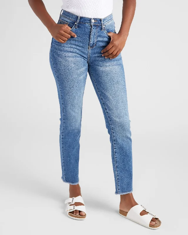 Olivia High Rise Straight Leg Jeans