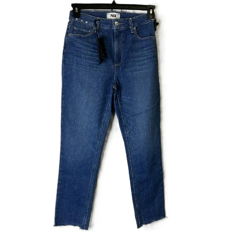 Blue Denim Jeans Cropped By Paige, Size: 4