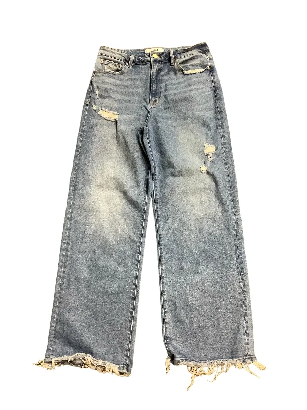 Blue Denim Jeans Flared Cmc, Size 10