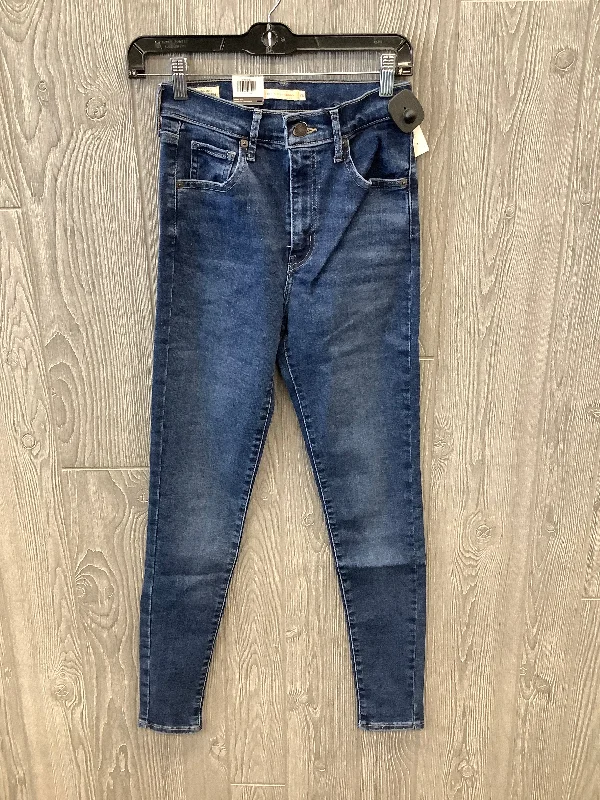 Blue Denim Jeans Skinny Levis, Size 2