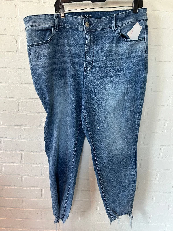 Blue Denim Jeans Skinny Maurices, Size 20