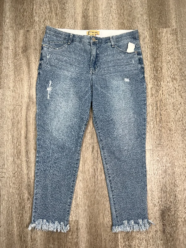 Blue Denim Jeans Straight Democracy, Size 16