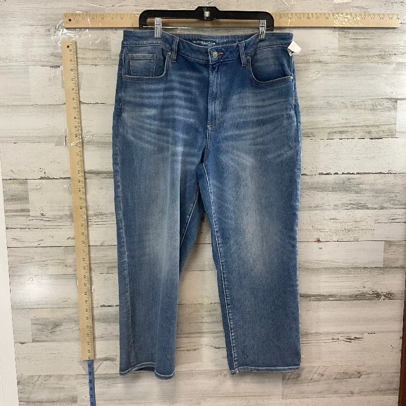 Blue Denim Pants Cropped Chicos, Size 16