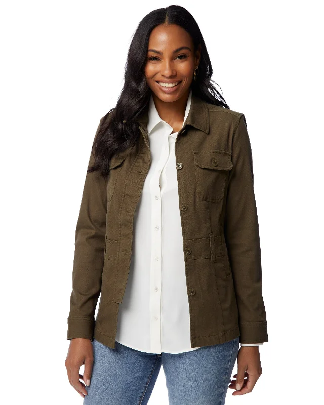 Collared Military Jacket