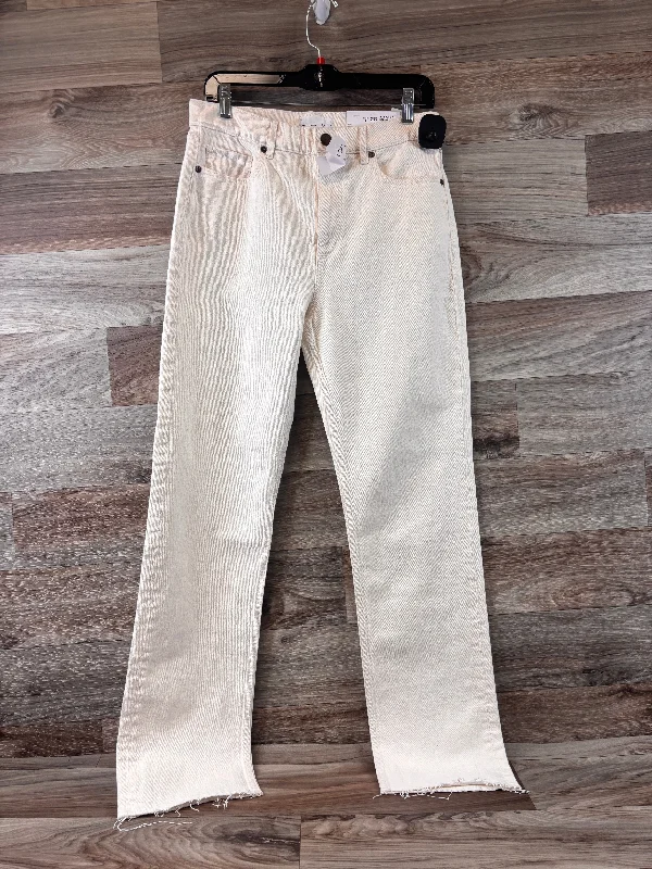 Cream Jeans Straight Loft, Size 6