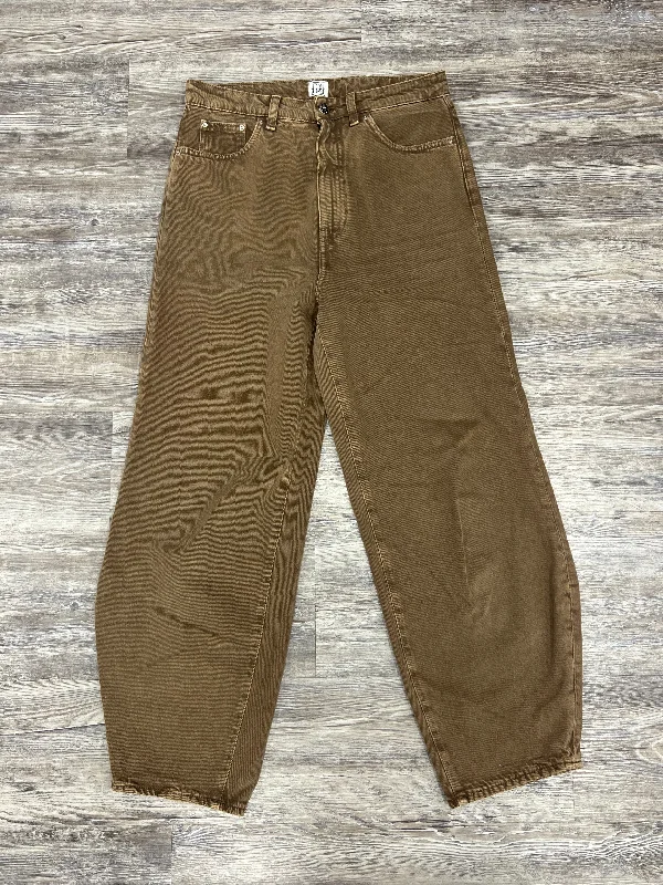 Jeans Designer By TOTEME In Tan, Size: 28/32