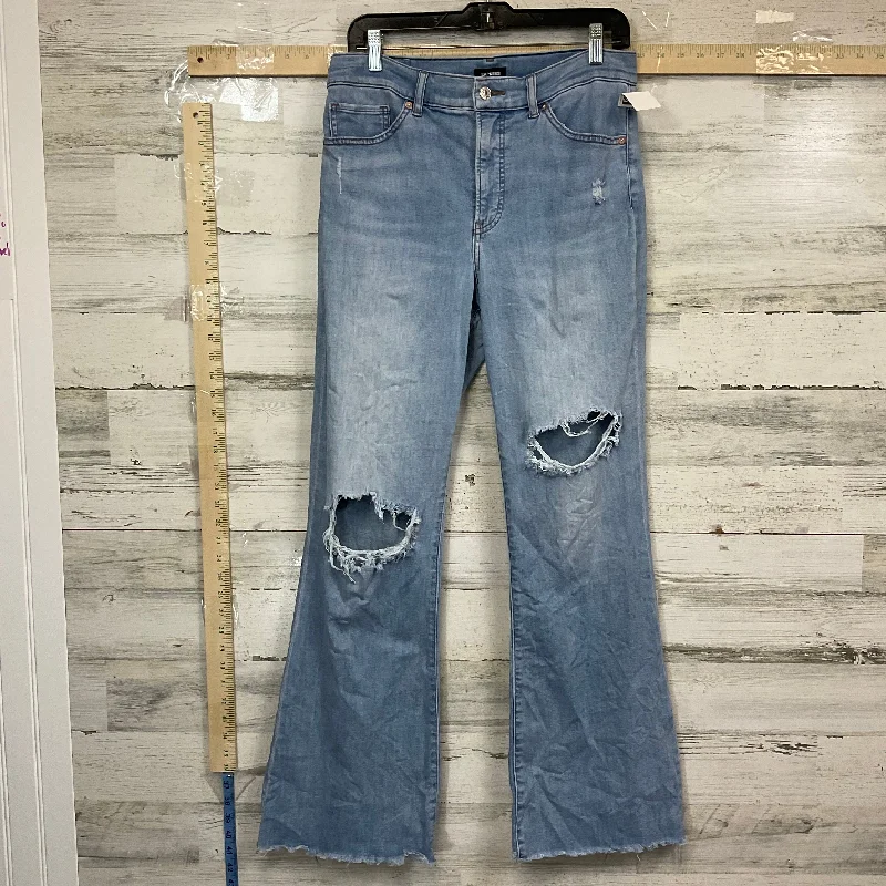 Jeans Flared By Express In Blue Denim, Size: 10