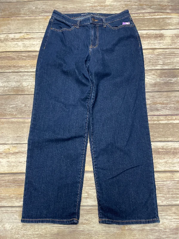 Jeans Straight By Old Navy In Blue Denim, Size: 10petite