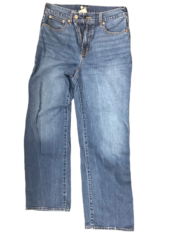 Jeans Wide Leg By J. Crew In Blue Denim, Size: 6