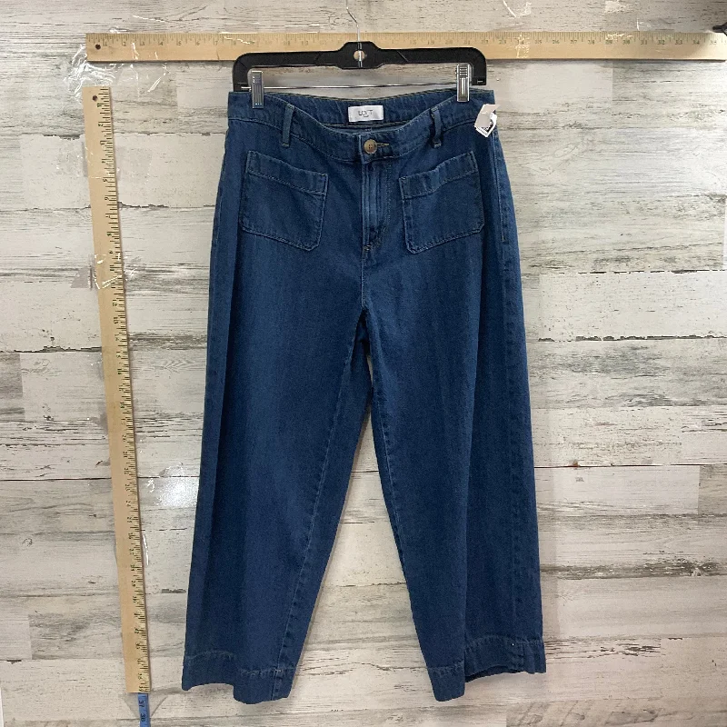 Jeans Wide Leg By Loft In Blue Denim, Size: 4