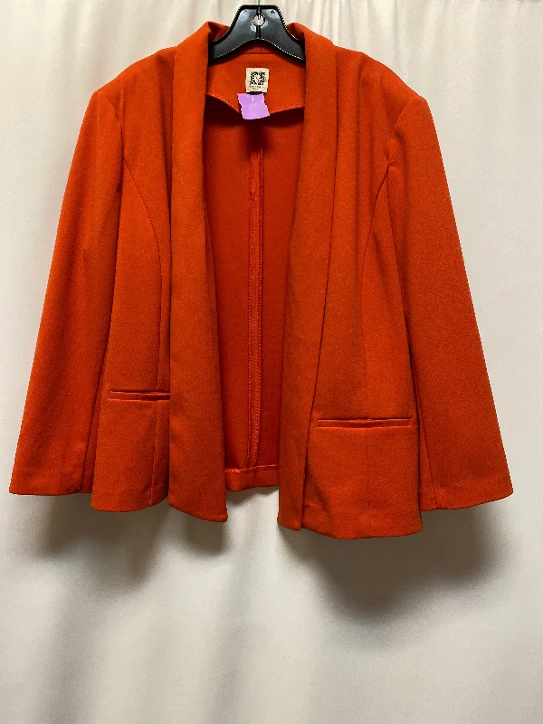 Orange Blazer Anne Klein, Size Xl