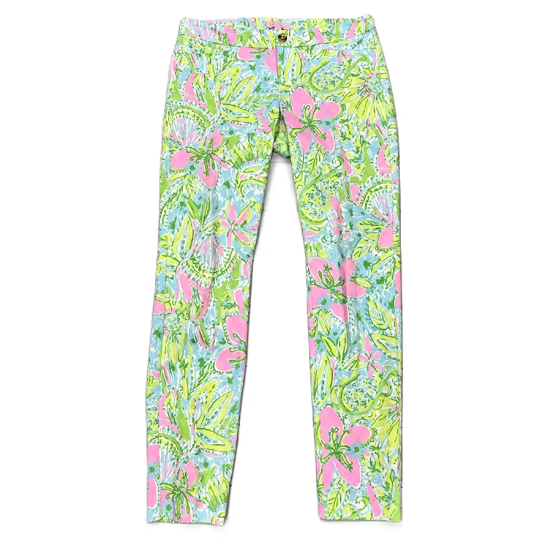 Pinkgreen Pants Designer By Lilly Pulitzer, Size: 2