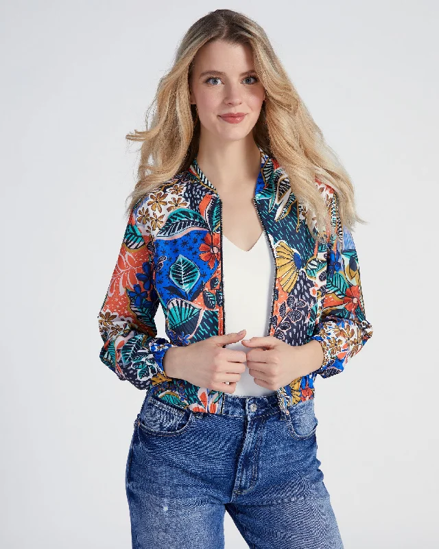 Printed Bomber Jacket