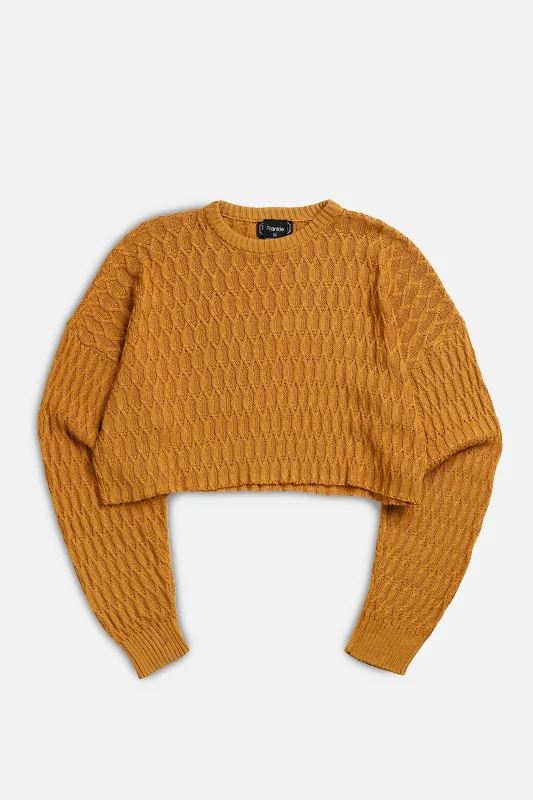 Rework Crop Knit Sweater - XXL