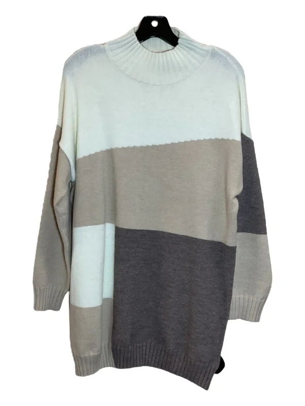 Sweater By Clothes Mentor In Cream & Tan, Size: S