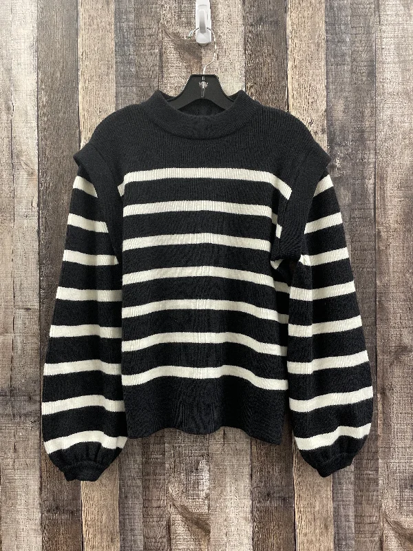 Sweater By Cme In Black & White, Size: S