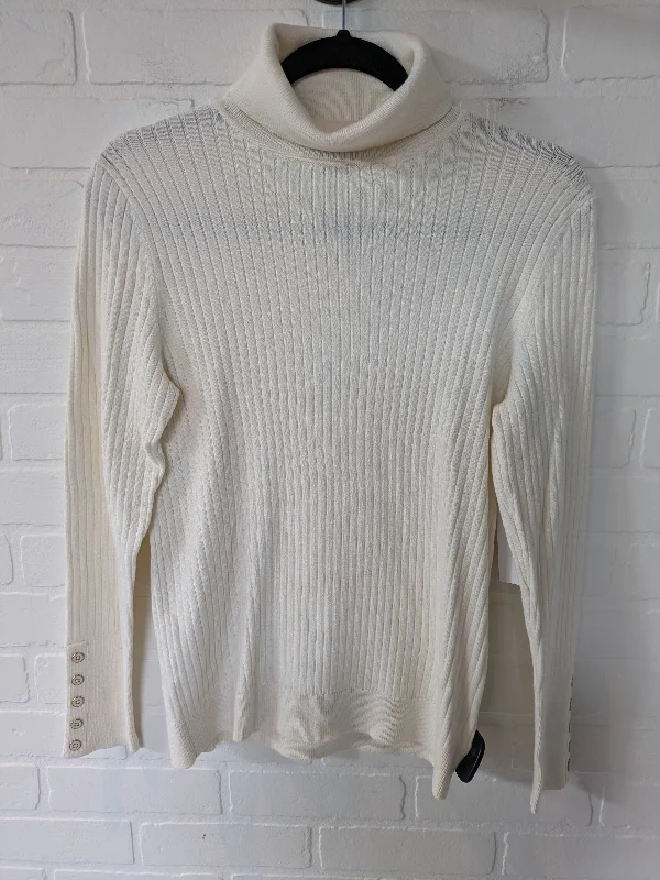 Sweater By Talbots In Cream, Size: M