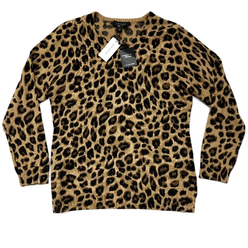 Sweater Cashmere By Charter Club In Animal Print, Size: Xl