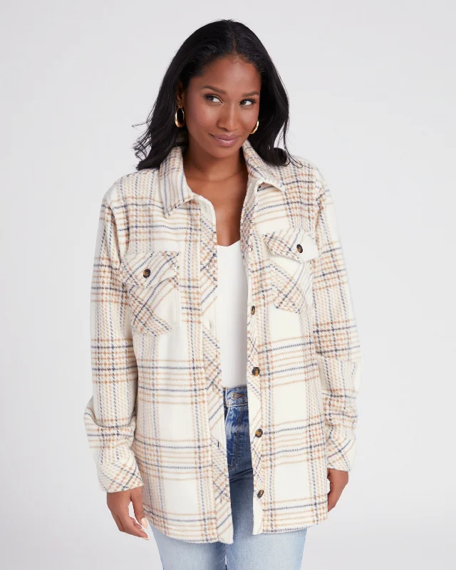 Cream Taupe Plaid / L