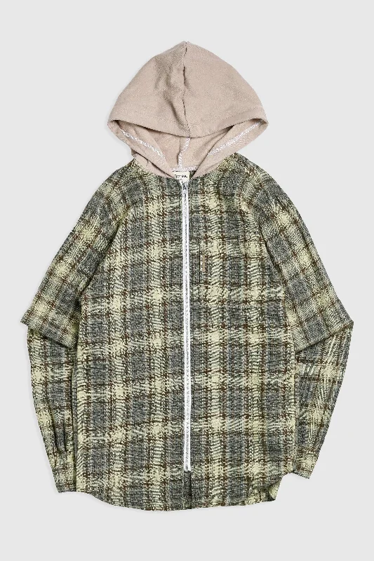 Unisex Rework Hooded Flannel - S