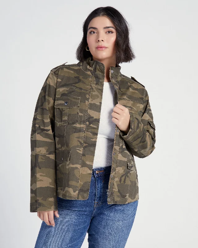 Plus Size Utility Jacket