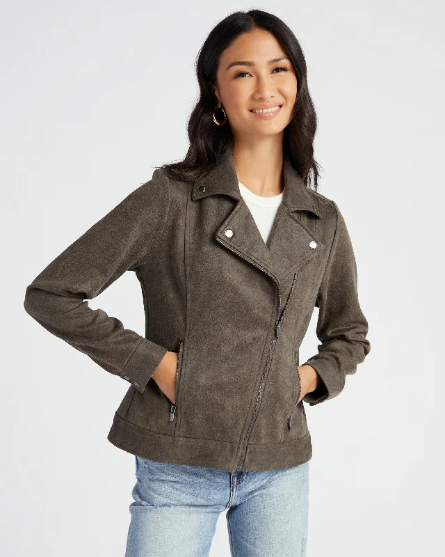 Vegan Leather Moto Jacket